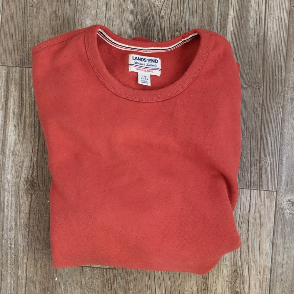 Lands End Burnt Orange Sweater